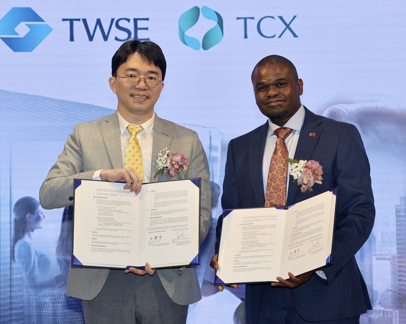 Signature d'un protocole d'entente sur la bourse de taxe carbone entre Taïwan et l'Eswatini (photo CNA)