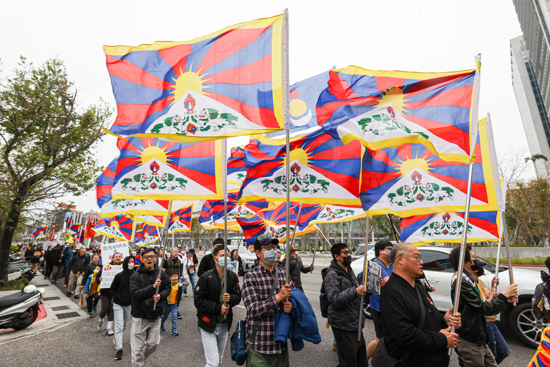 Commémoration du soulèvement du Tibet de 1959 à Taipei (photo CNA)