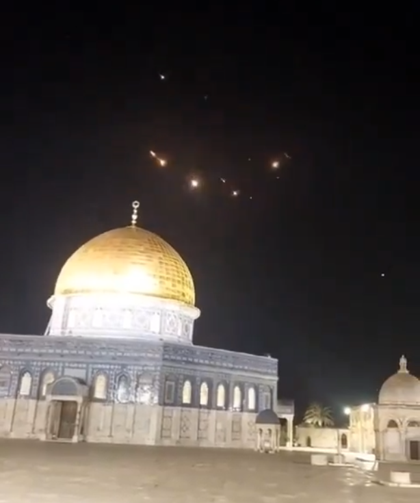 Attaques de l'Iran contre Israël (photo, visegrad24 sur X)