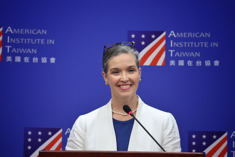 Sandra Oudkirk à sa conférence de presse de fin de mandat (Photo CNA)