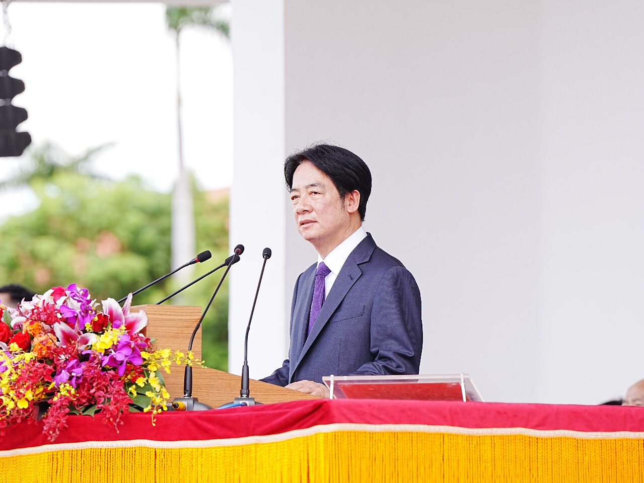 Le président Lai Ching-te assiste à la commémoration du centenaire de l'Académie militaire de Whampoa  à Kaohsiung (photo, Rti/Yang)