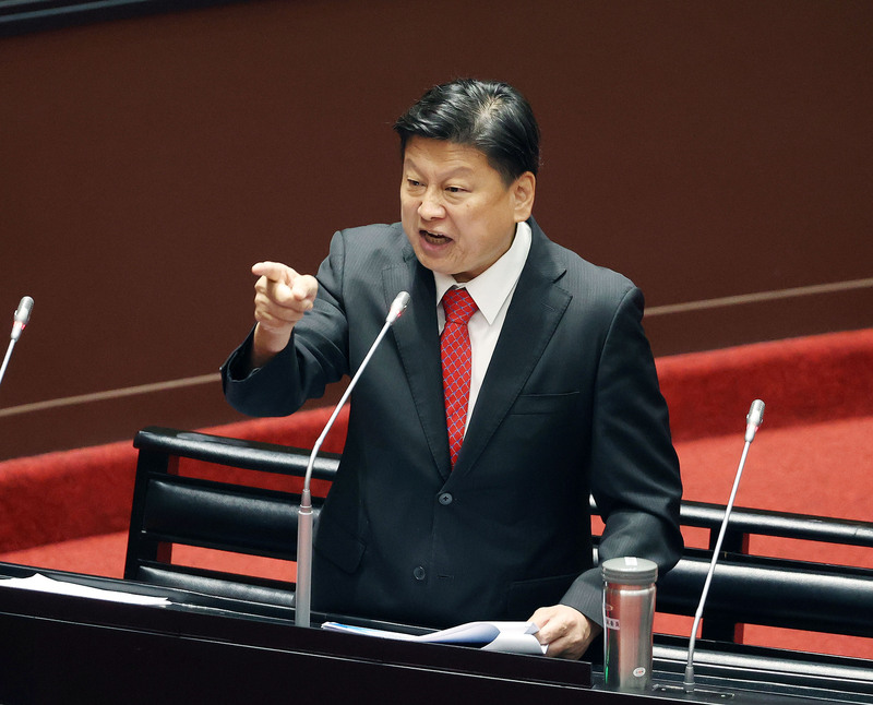 Le député Fu Kun-chi, dit Roi de Hualien et à la tête du groupe parlementaire du KMT, fait partie des 20 élus dont le processus de destitution entre dans la 2e phase (photo CNA)