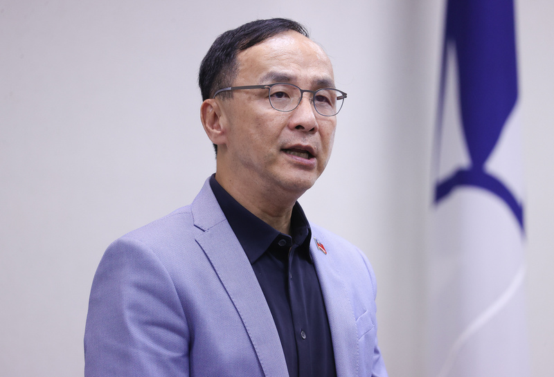 Eric Chu ordonne aux partisans du KMT de soutenir les députés vendredi (photo CNA)