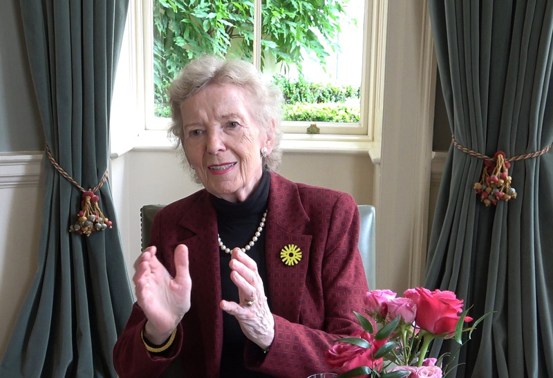 Mary Robinson, lauréaute du prix Tang de l'Etat de droit en 2024 (Photo CNA)