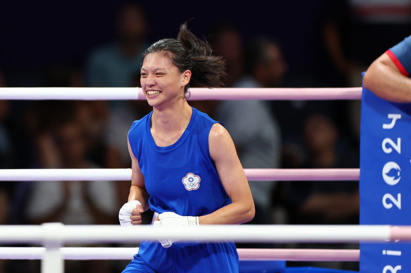 La boxeuse Wu Shih-yi (吳詩儀) aux quarts de finale (photo CNA)