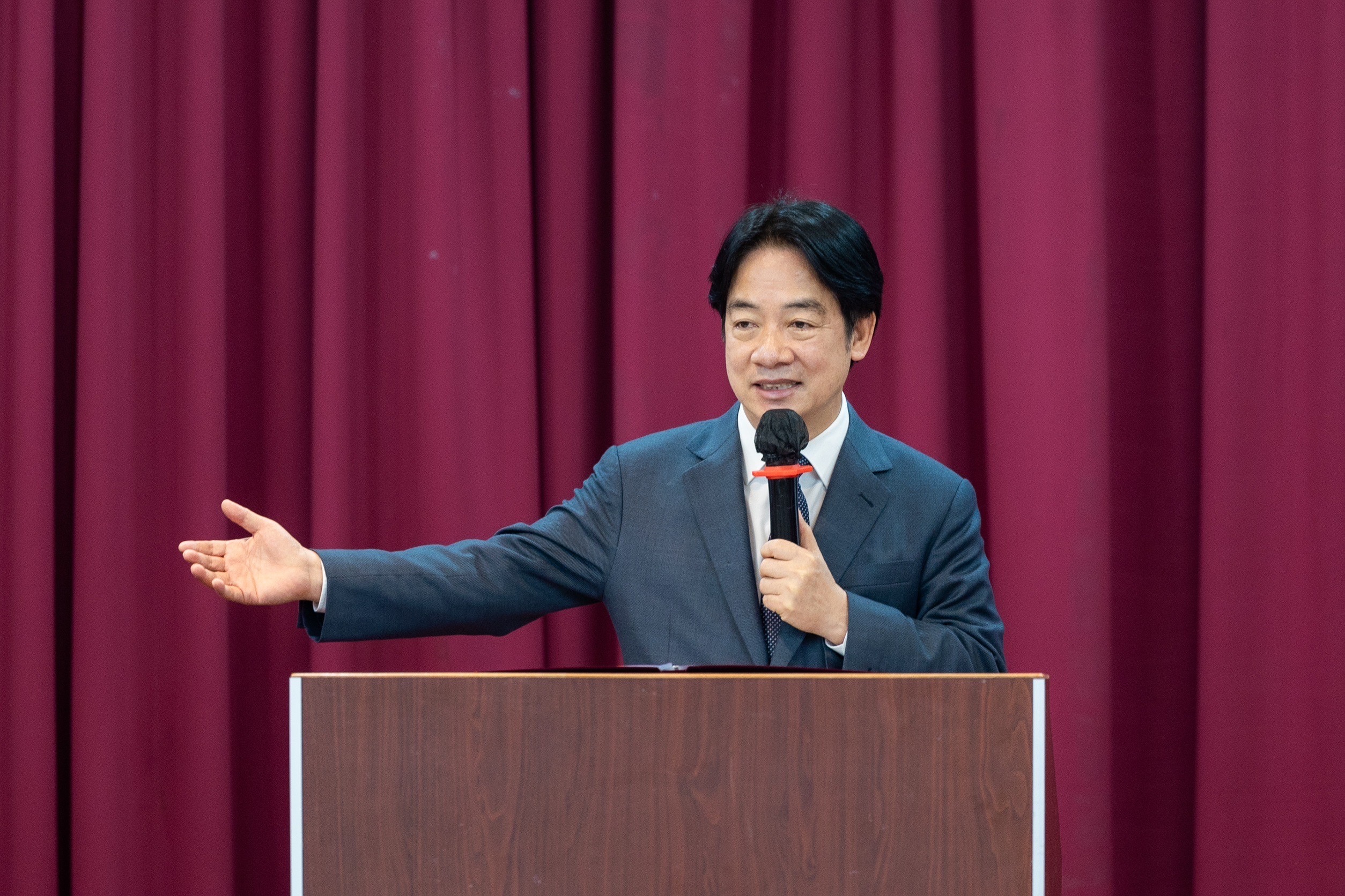 Le président Lai Ching-te fait un discours pour commémorer les 60 ans de la déclaration de Peng Ming-min en faveur de la démocratie  (Image : Flickr - Palais présidentiel)