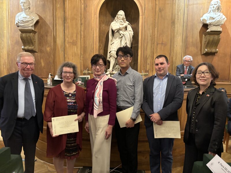 Cérémonie de remise des 27e prix de la Fondation culturelle franco-japonaise (photo : CNA)
