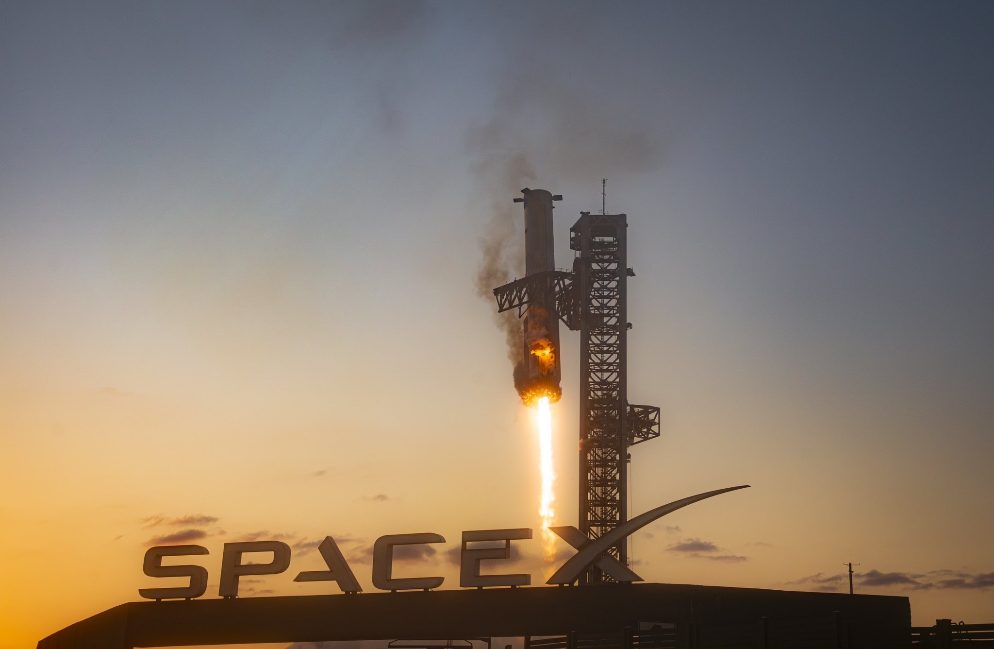 Lancement test du SpaceX Starship (photo : X)