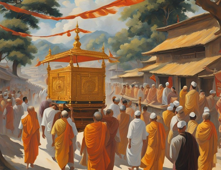 illustration d'un cortège (image IA)