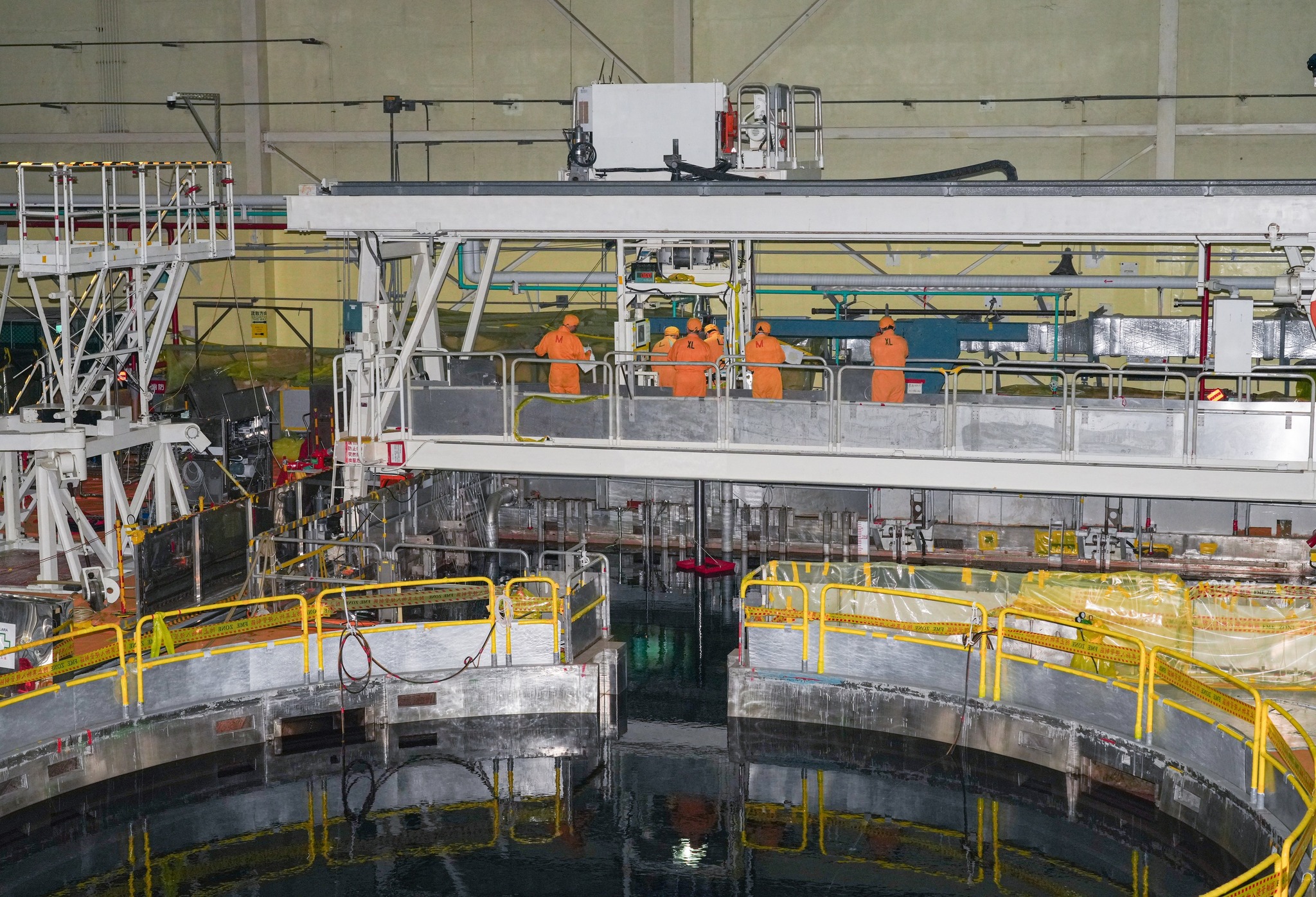 Bassin de stockage de combustible usé de la centrale nucléaire nº1 à Taïwan (photo Taipower)