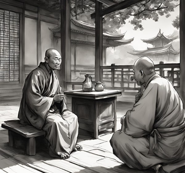 Premier ministre vs Ji Gong (illustration générée par IA)