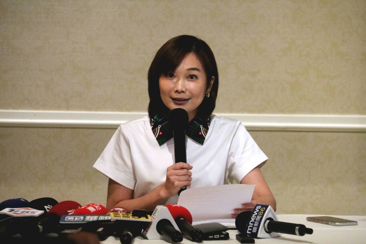 La porte-parole du bureau présidentiel Karen Kuo (photo, Rti/O-Y)