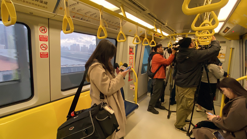 Rame de la ligne de métro circulaire, la ligne jaune (photo CNA)