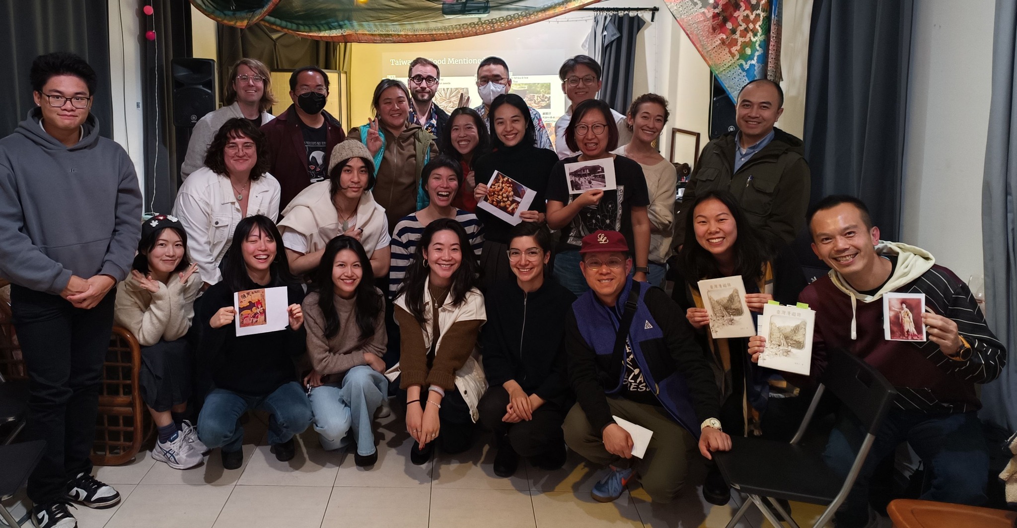 Les participants au club de lecture Stories of Taiwan, le 9 janvier 2025 (photo Facebook)