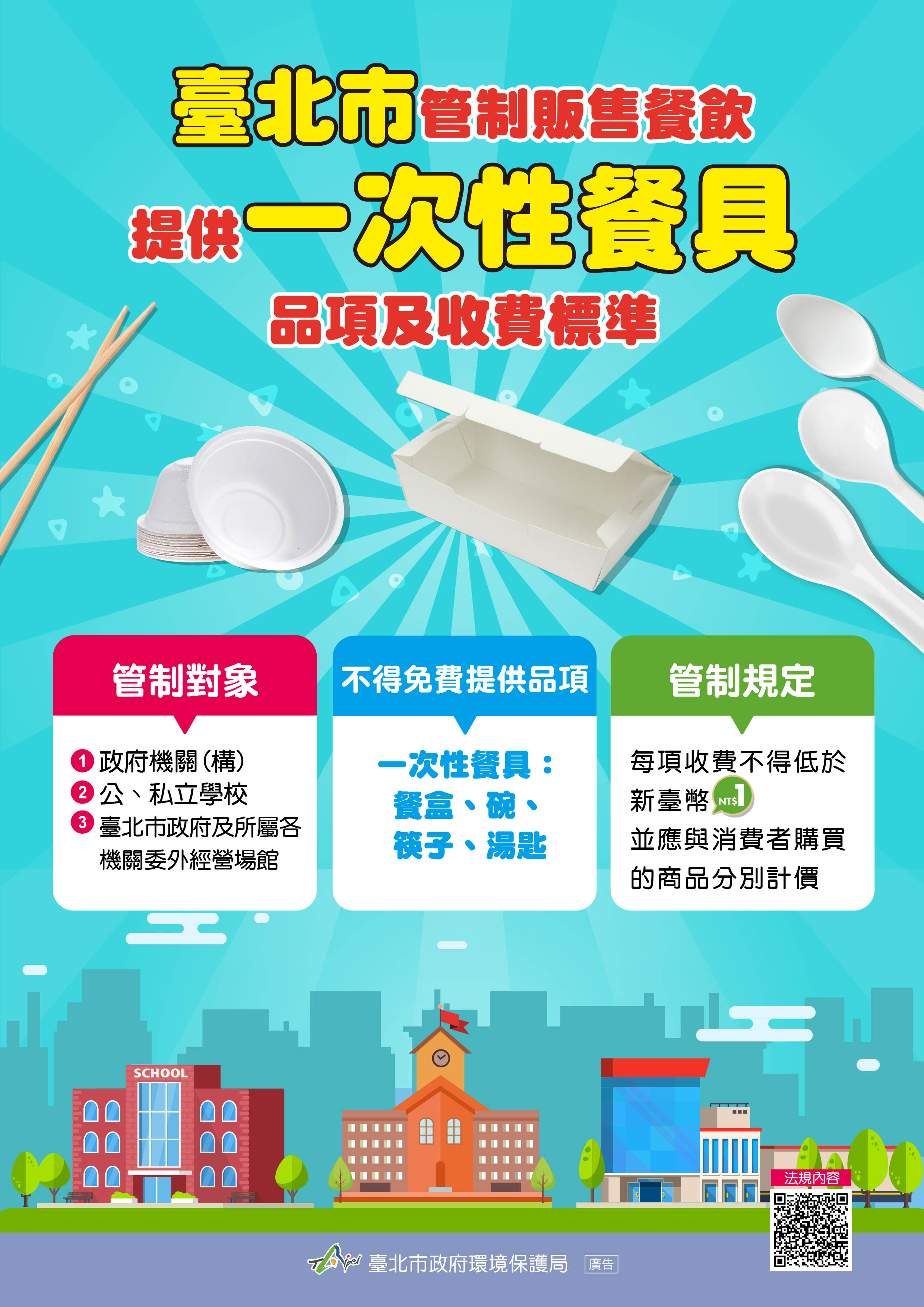 La ville de Taipei renforce sa lutte contre les produits plastiques à usage unique (Image: Bureau de l'environnement de Taipei)