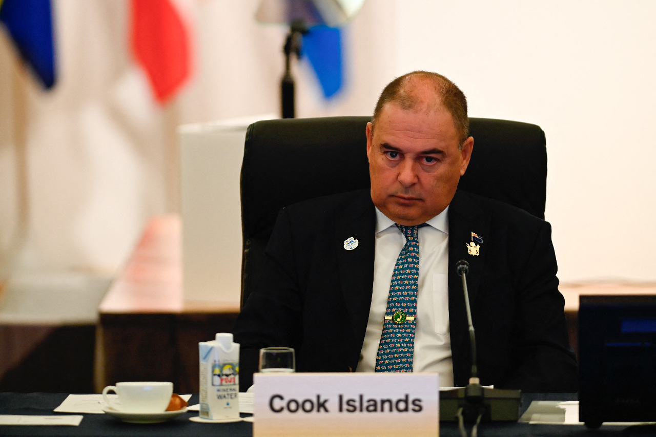 Le Premier ministre des îles Cook Mark Brown (Image : AFP)