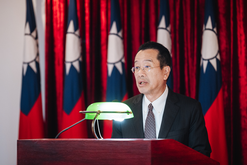 Point presse du ministre de la Défense Wellington Koo (photo : CNA)