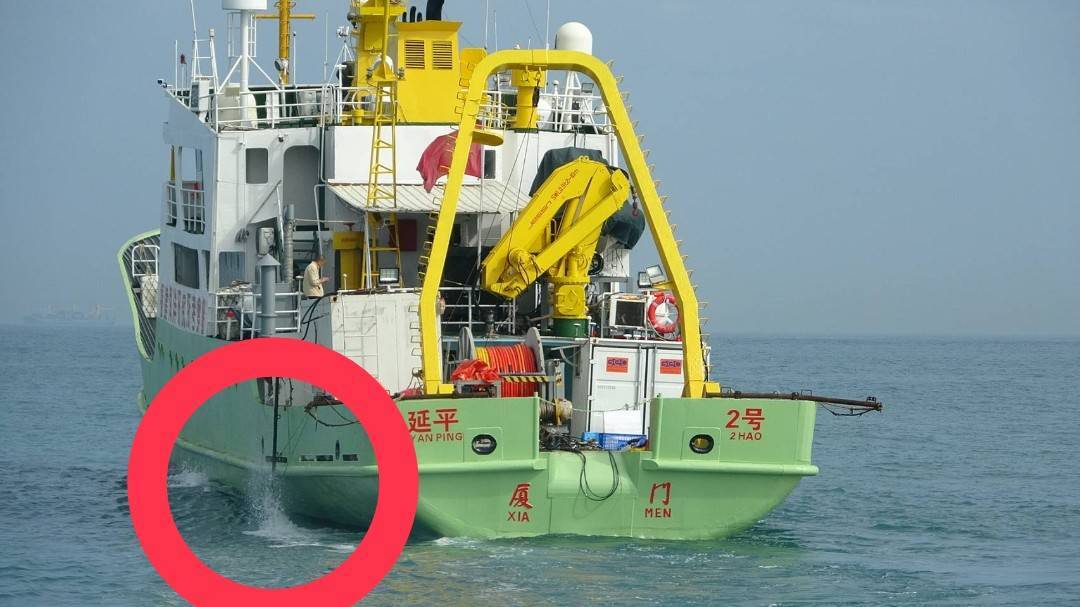 Un bateau chinois pénètre dans les eaux de Kinmen et est suspecté de mener des opérations de détection sous-marine (Image : Bureau des garde-côtes taïwanais)
