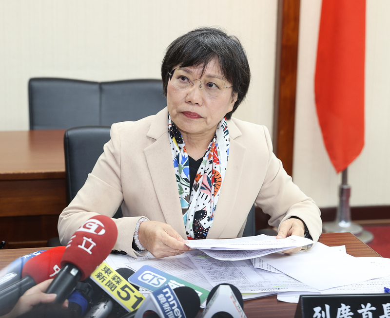 La ministre de l'Intérieur Liu Shih-fang (photo CNA)