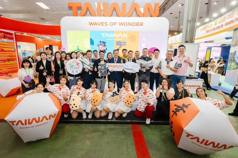 Taïwan participe cette année à la Vietnam International Travel Mart, une foire dédiée au tourisme international qui se tient à partir d'aujourd'hui et jusqu'à samedi à Hanoï (Image : CNA)
