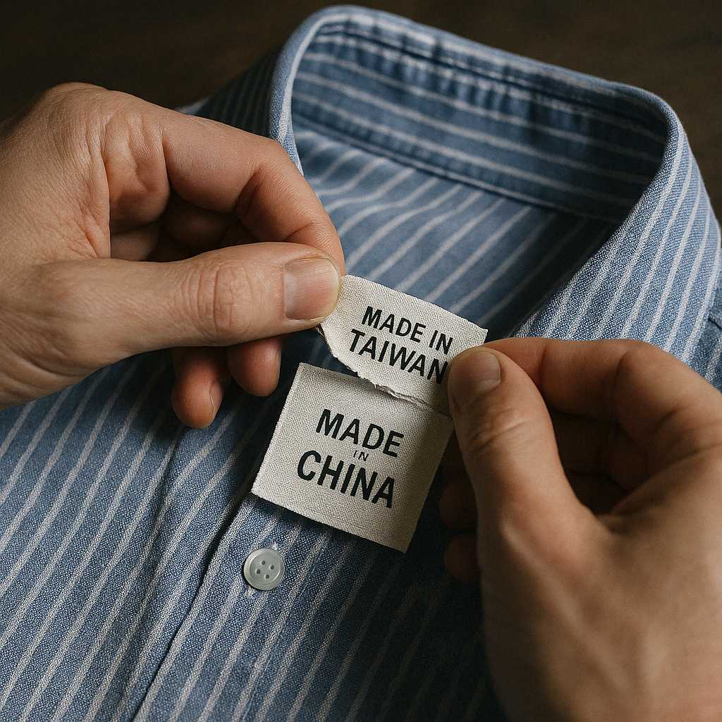 Maquillage des produits fabriqués en Chine (image générée par IA)