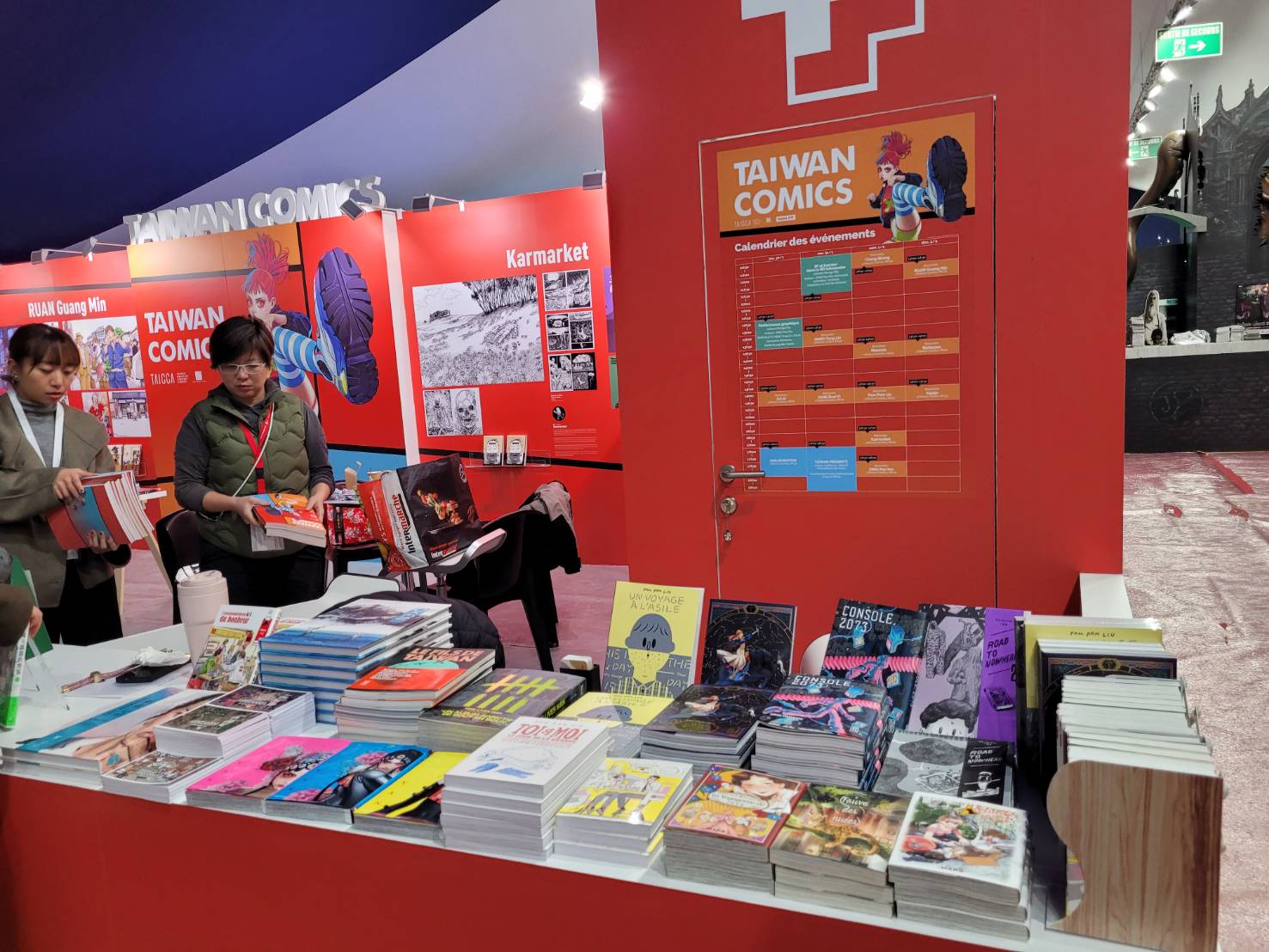 Présence taïwanaise au festival de la BD d'Angoulême 2025 (photo : aimable crédit, Min-yu Li)