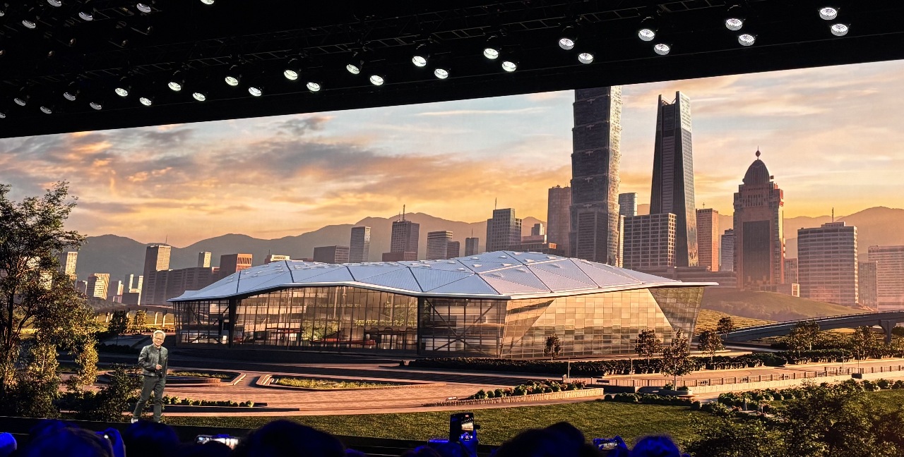 Jensen Huang annonce l'emplacement du futur quartier général de Nvidia (photo, Rti/Y)