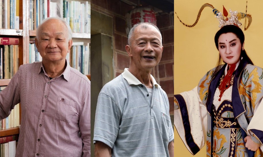 Les lauréats du 44e Prix national de la Culture : de gauche à droite, l'écricain Wu Sheng, le maître-artisan Fu Ming-guang, et la star de l'opéra taïwanais Yang Li-hua (photo : ministère de la Culture)