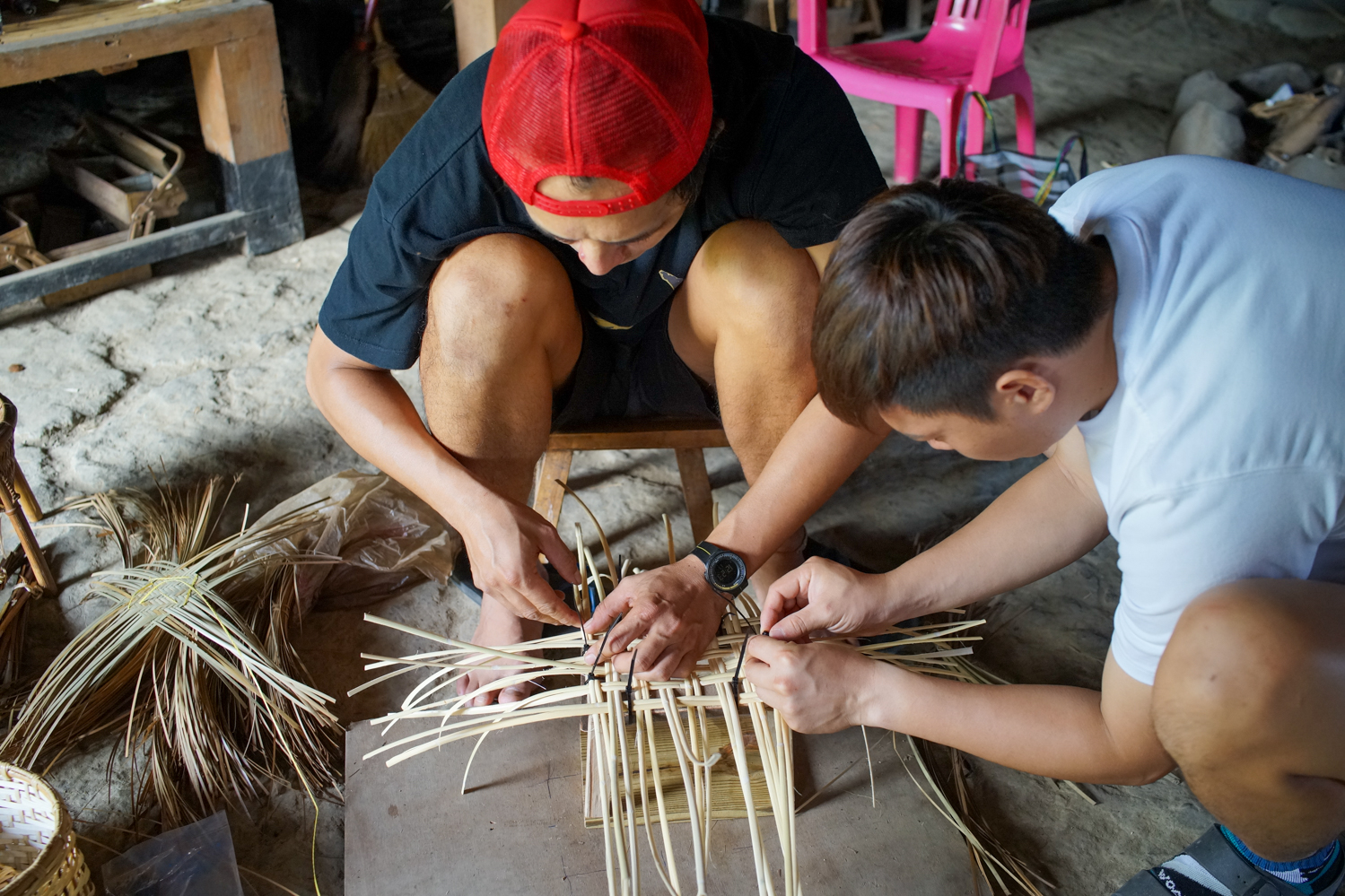 Ce lieu permet de transmettre les savoir-faire autour de la vannerie et de la récolte du rotin notamment (© Sasa)
