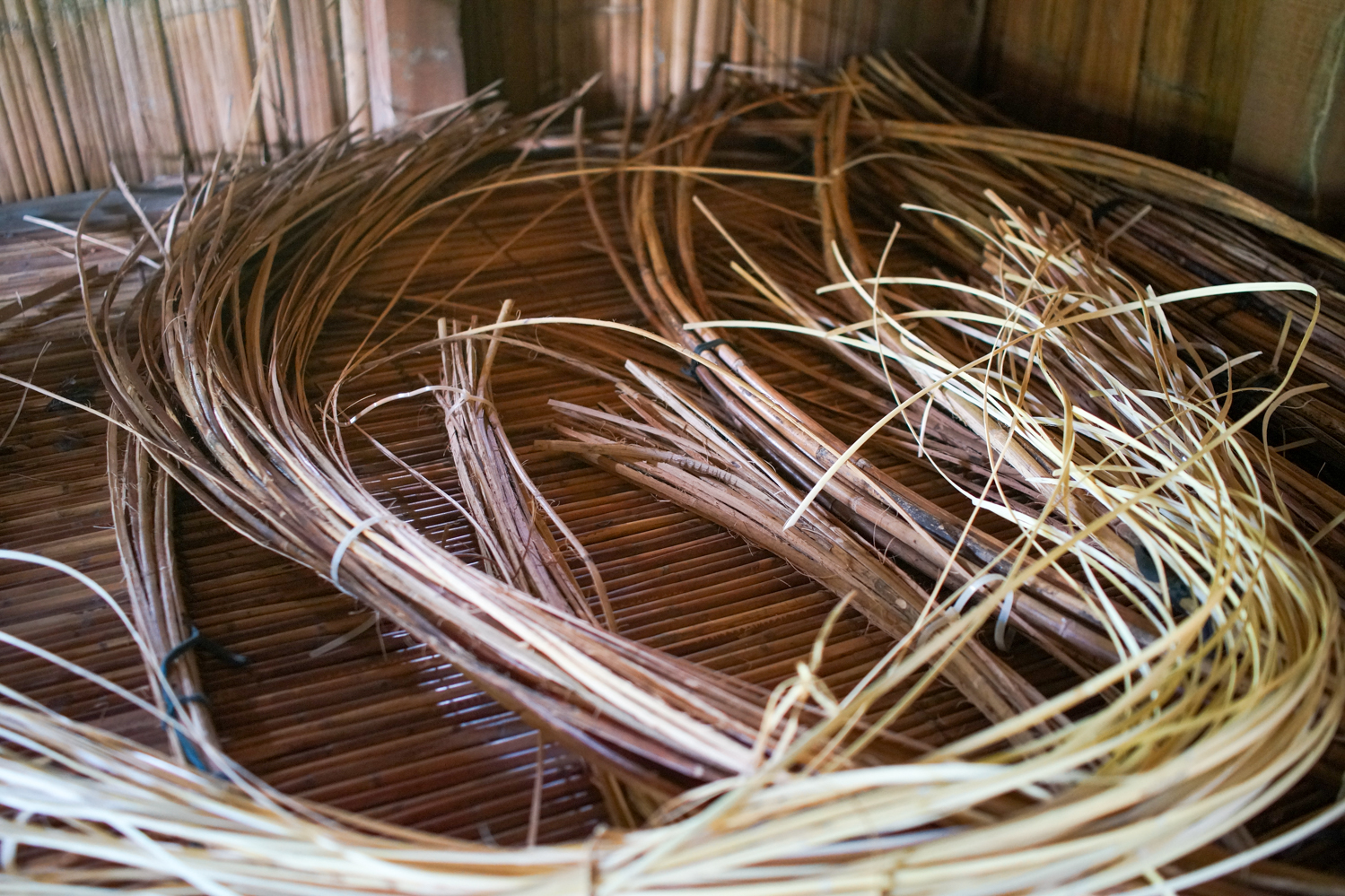 Stockage du rotin dans la maison (© Sasa)