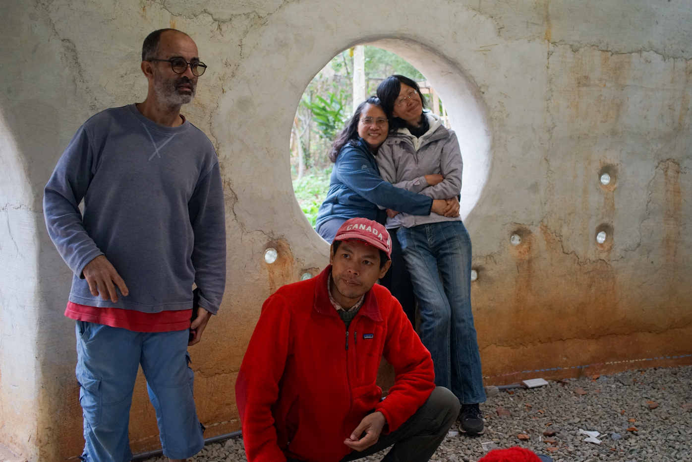 De gauche à droite : Florent, Hong Ming, Hsiu Ming et Iris (photo Sasa)