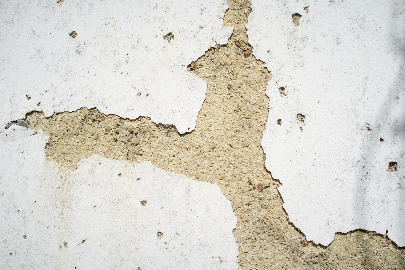 Sous l'enduit à la chaux, les murs en terre et en balle de riz (photo : Sasa)