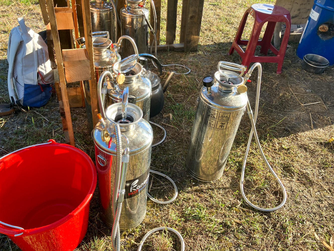 Douche sans électricité (photo : Sasa)