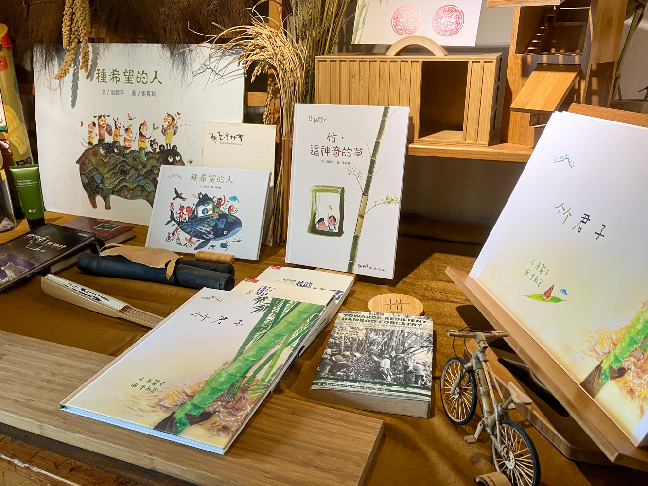 Les nouveaux livres publiés avec le soutien de la Fondation de la banque Yushan (photo : Sasa)