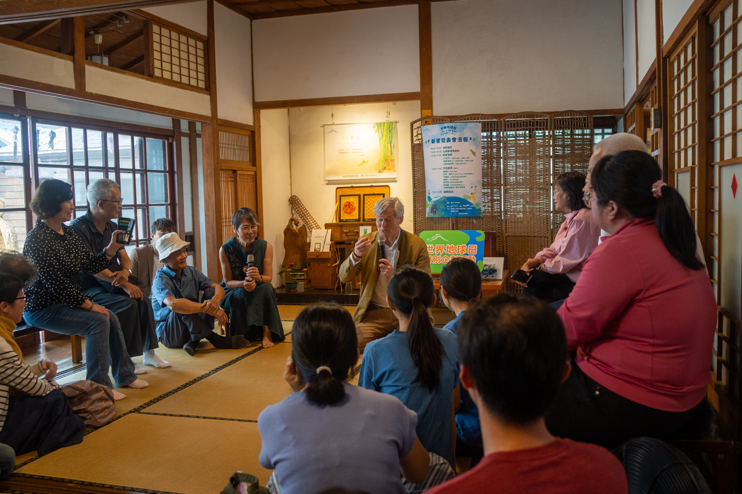 Gunter Pauli à Yunlin Story House (photo : Sasa)