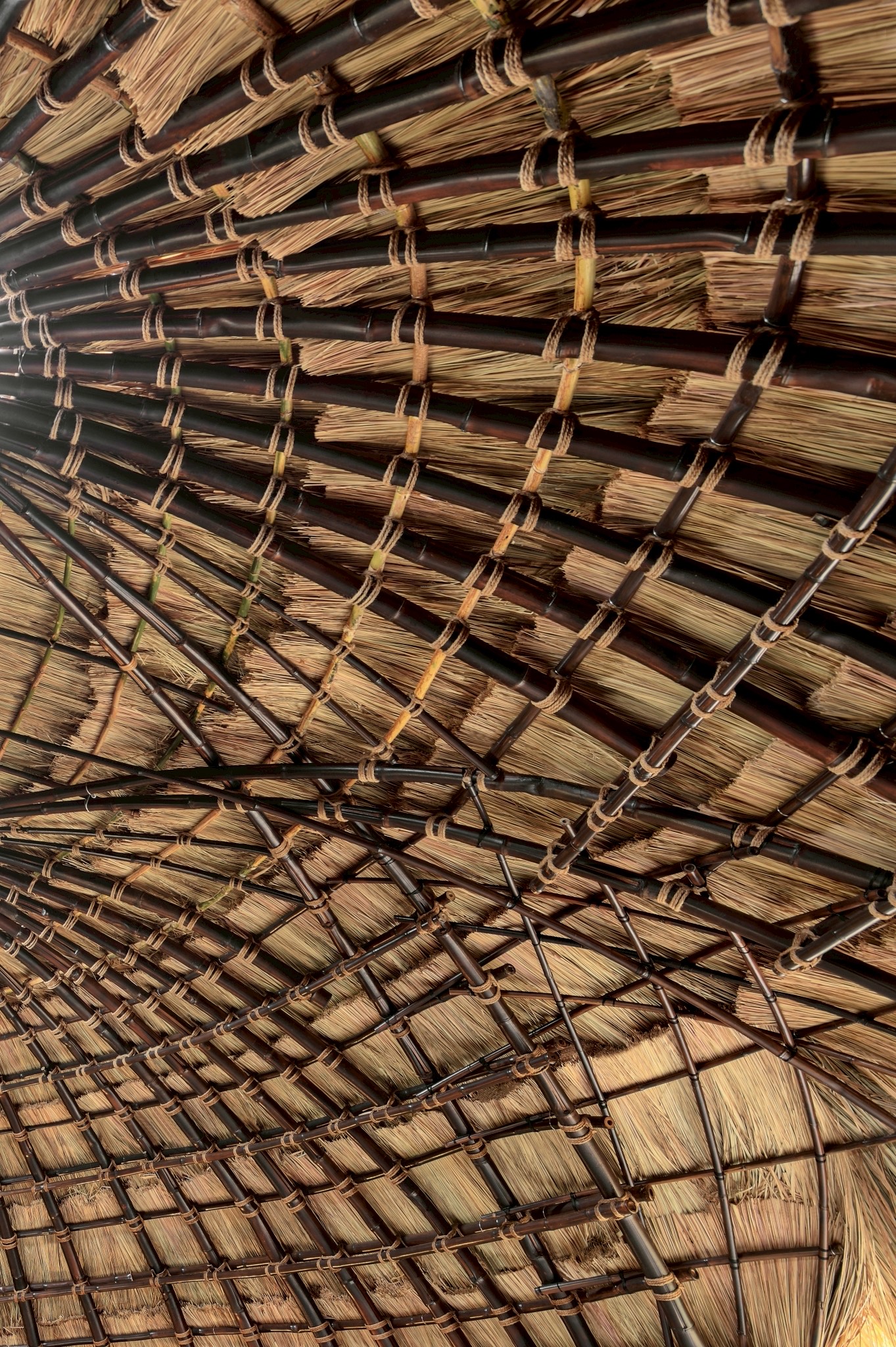 La structure en bambou (photo : Komuyi)