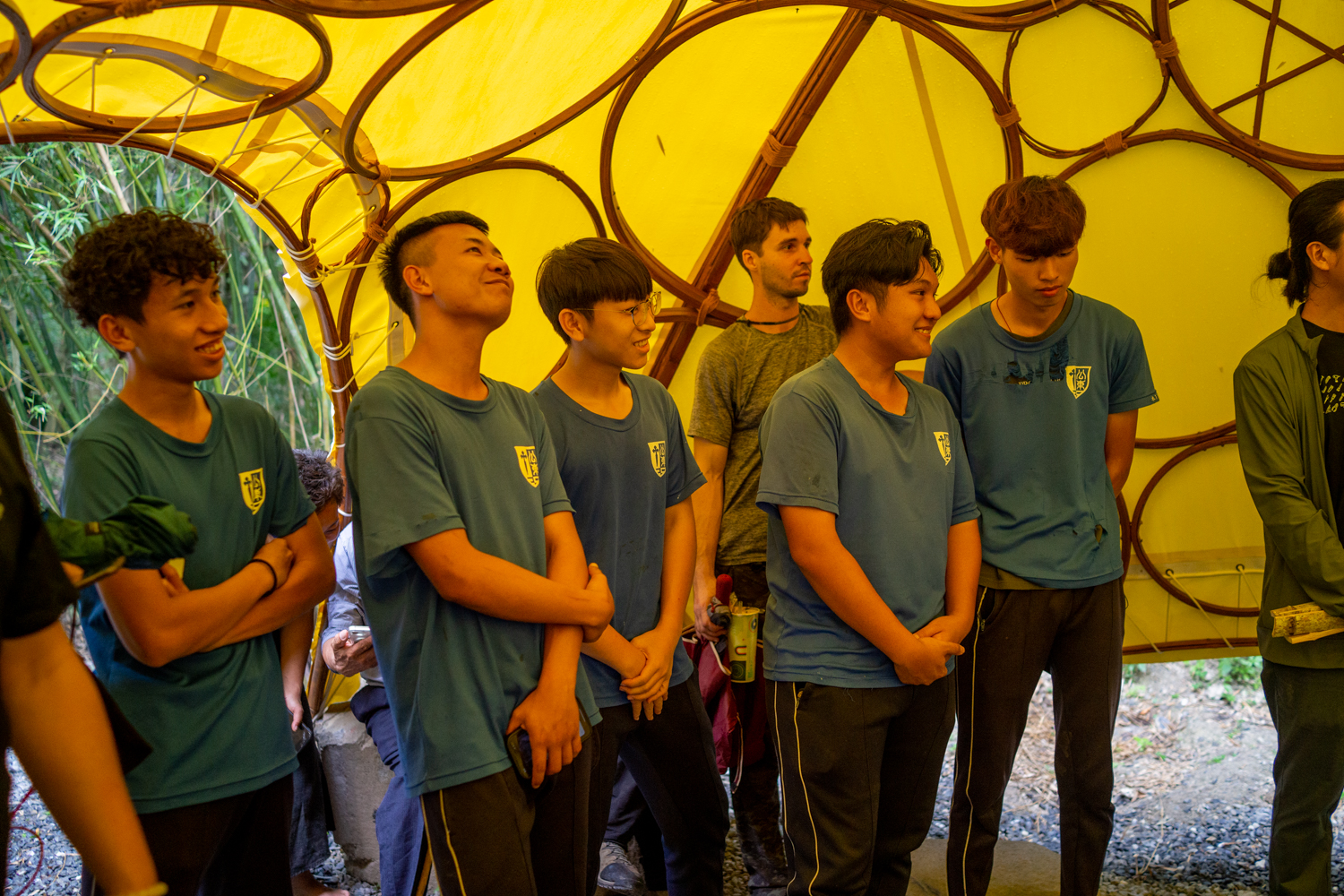 Les élèves dy Lycée professionnel Gong Dong de Taitung qui ont participé au projet (photo : Sasa)