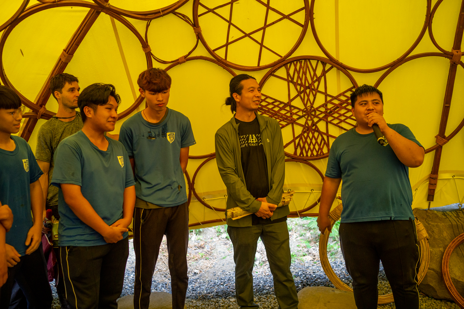 Les élèves dy Lycée professionnel Gong Dong de Taitung qui ont participé au projet (photo : Sasa)