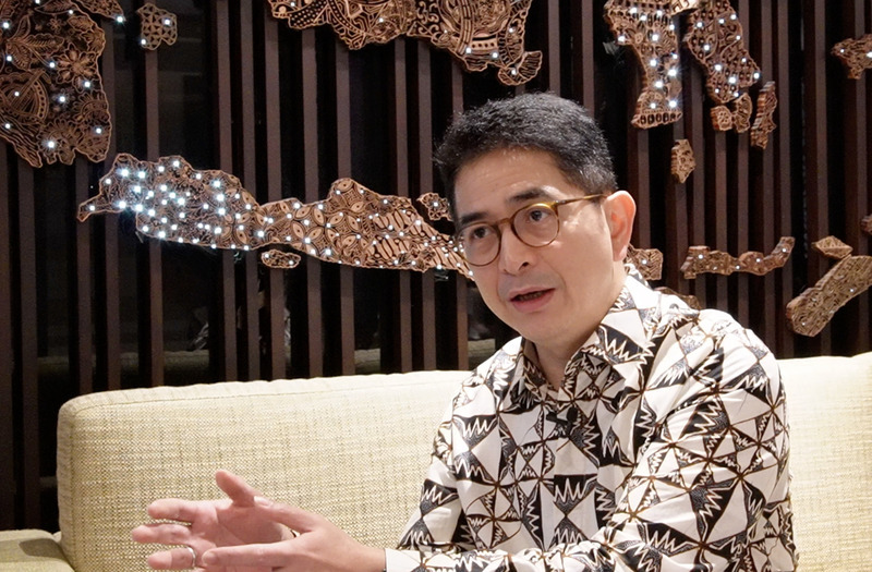 Ketua Umum Kamar Dagang dan Industri Indonesia (KADIN), Arsjad Rasjid diwawancarai CNA (foto: CNA)