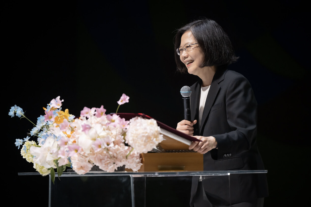 sambutan Presiden Tsai Ing-wen dalam acara memeringati Hari Buruh Internasional (foto: Istana Kepresidenan)