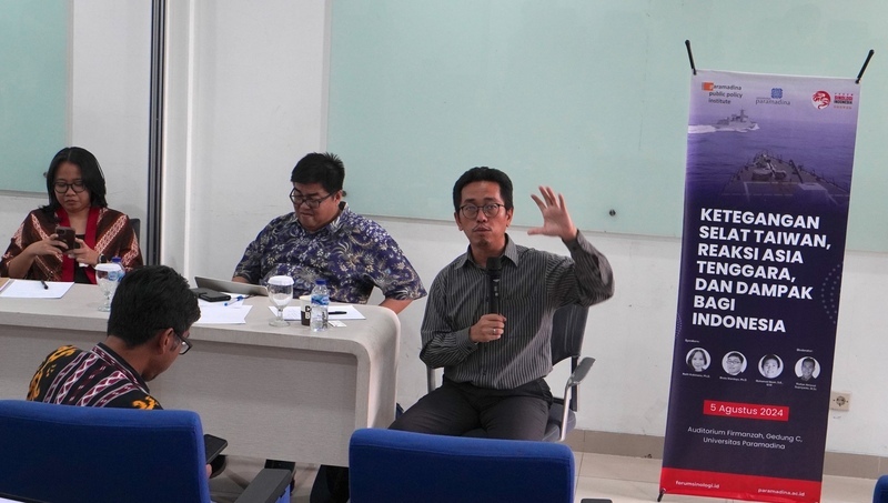 Seminar di Indonesia yang membahas situasi di Selat Taiwan (foto: CNA)