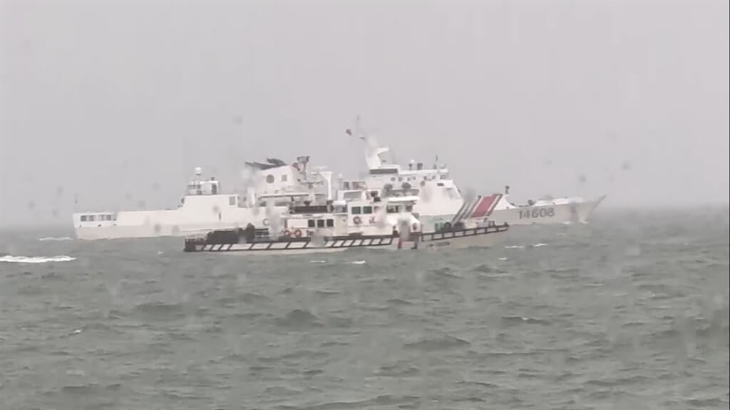 Kapal Patroli RRT Memasuki Perairan Kinmen (foto: CNA)