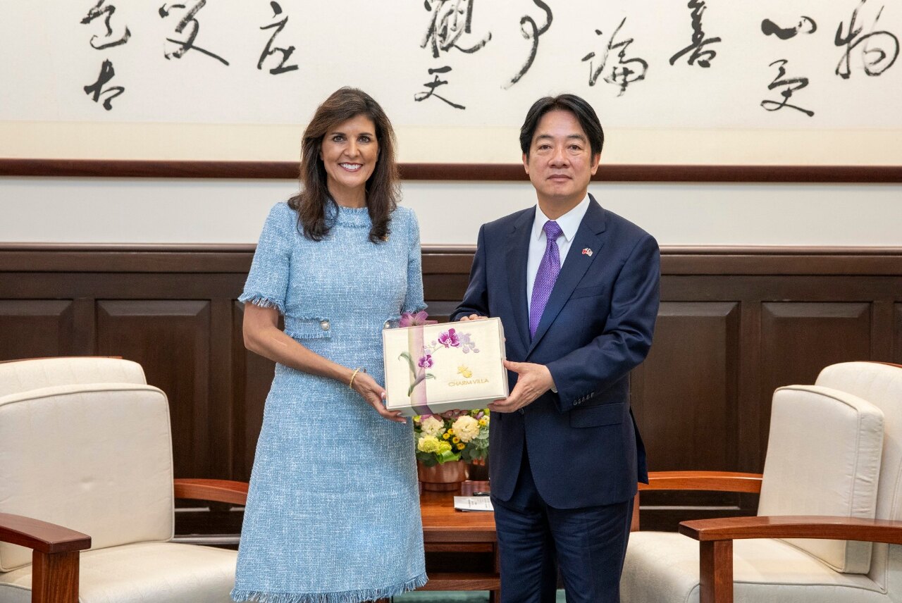 Presiden Lai Ching-te bertemu dengan Nikki Haley (foto: Istana Kepresidenan)