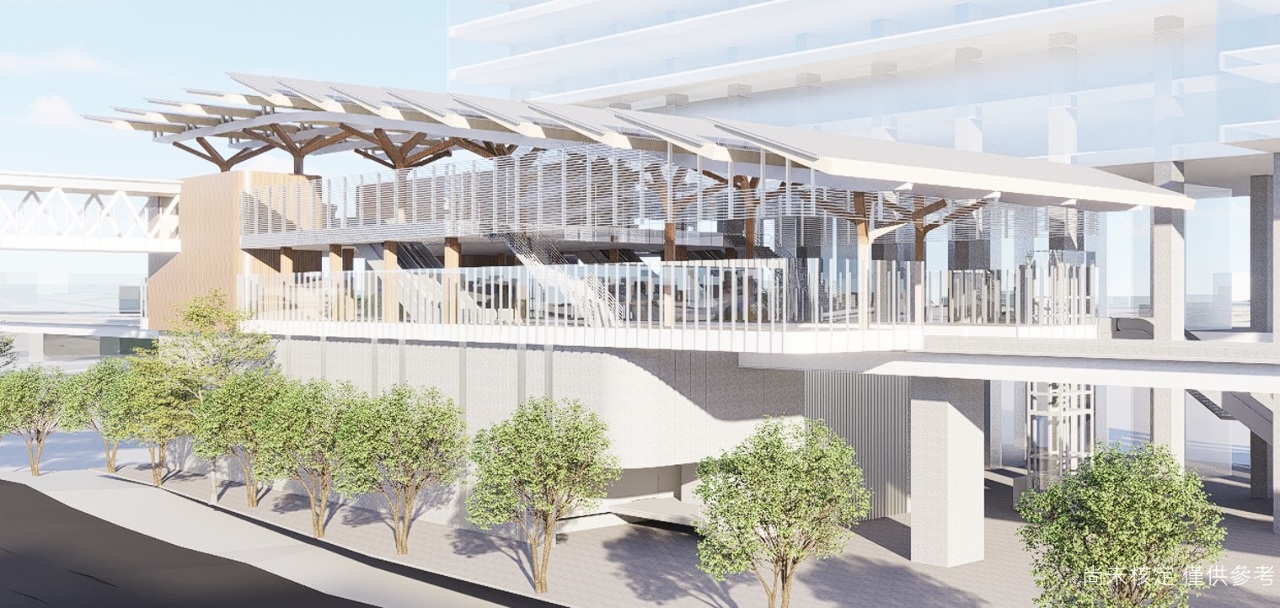 Salah satu desain stasiun MRT jalur Xizhi-Donghu