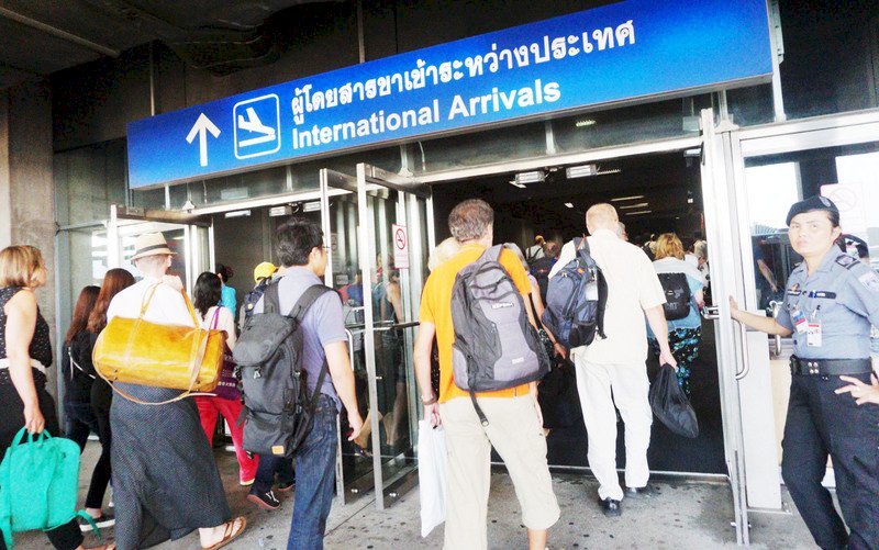 Gerbang kedatangan internasional di Taiwan (foto: CNA)