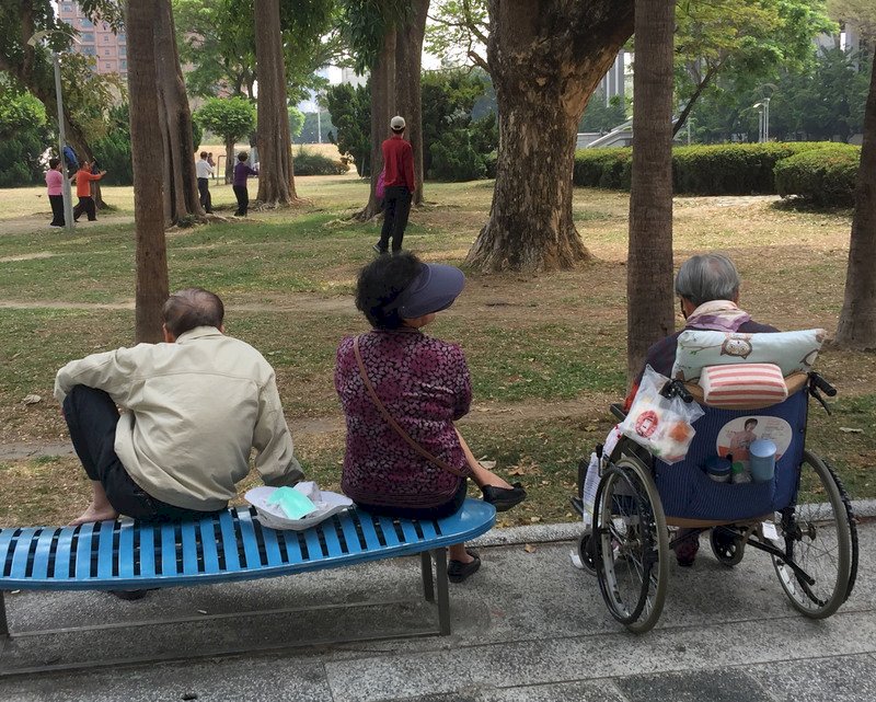 Diprakirakan pada tahun 2070, populasi lansia Taiwan akan mencapai 46,5% (foto: CNA)