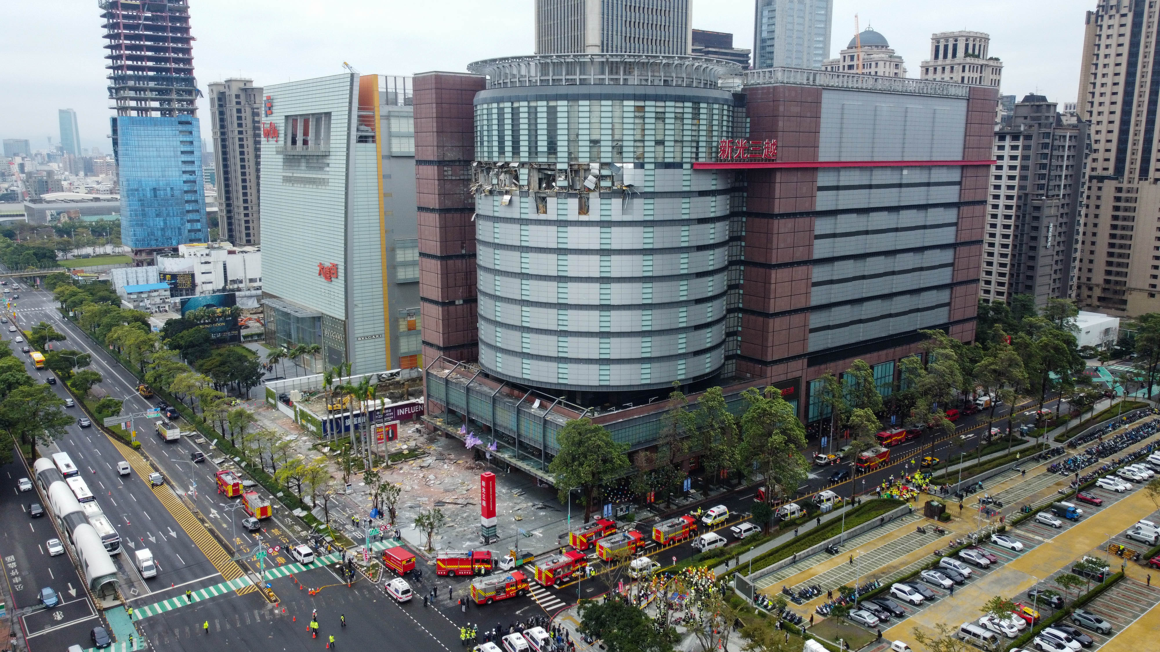 Akhir Pekan Pertama Setelah Ledakan di Shin Kong Mitsukoshi! Pengunjung di Sekitar Area Perbelanjaan Turun Drastis 圖/經濟日報