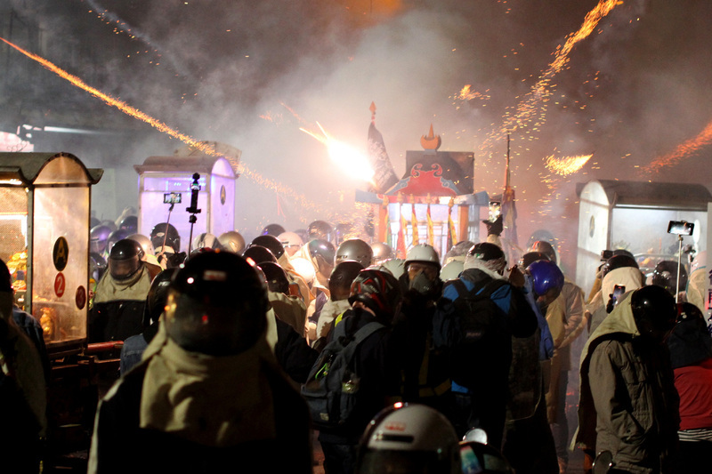 Yanshui Beehive Fireworks Festival di Tainan (foto: CNA)