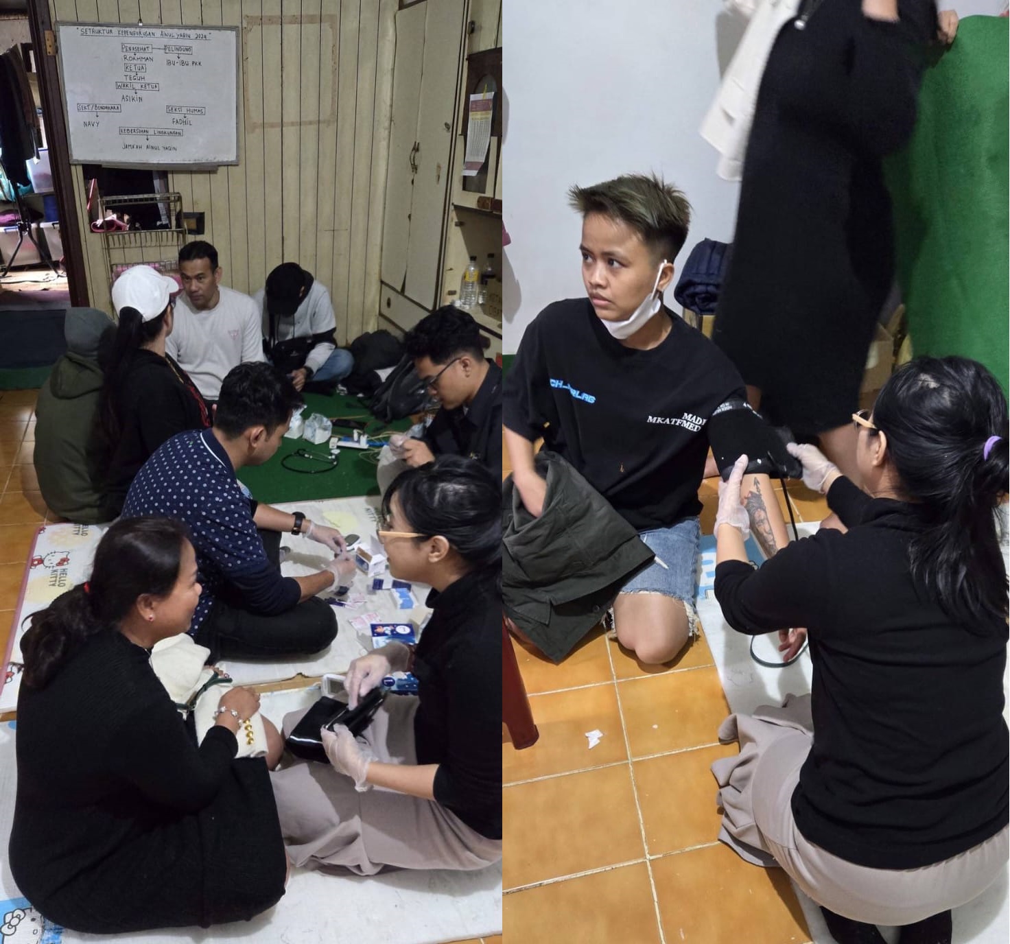 Kegiatan penyuluhan kesehatan dan cek kesehatan gratis untuk warga Indonesia di Yilan (foto: IDN Taiwan)
