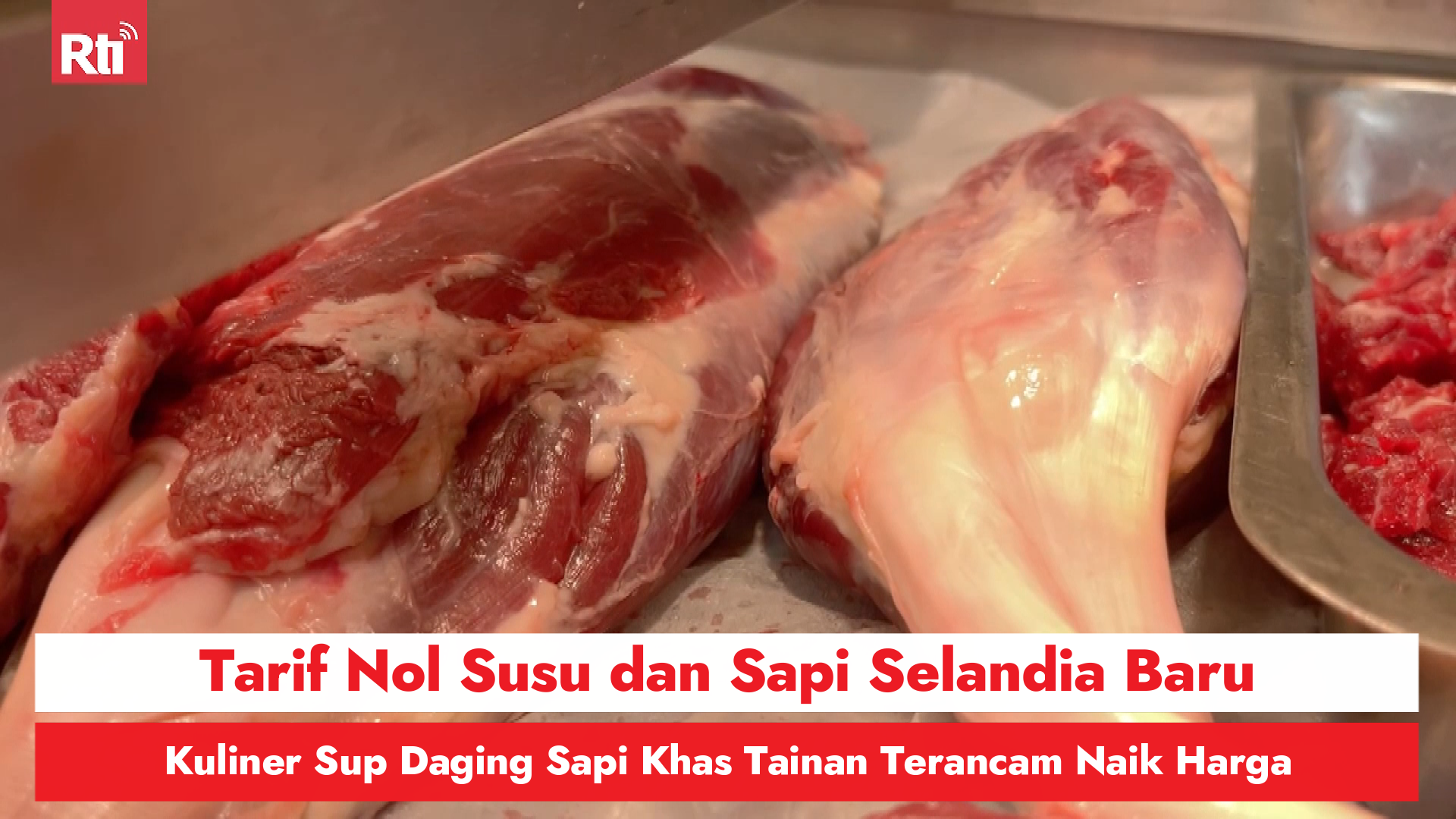 Tarif Nol Susu dan Sapi Selandia Baru, Kuliner Sup Daging Sapi Khas Tainan Terancam Naik Harga 圖/Rti